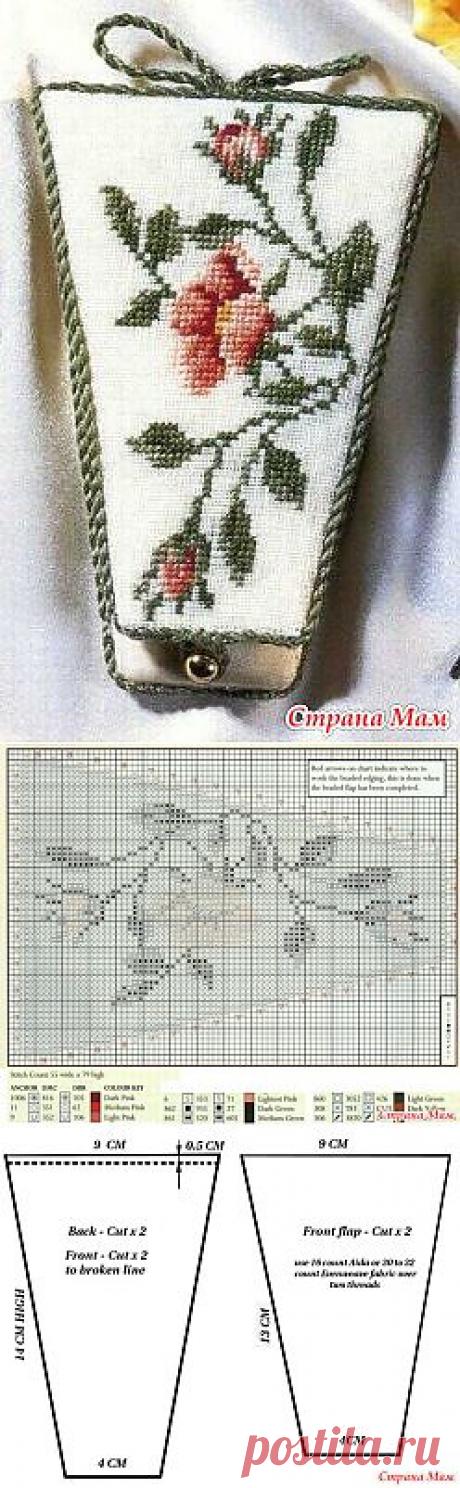 Чехол для ножниц с вышивкой &quot;Розы&quot;.: Дневник группы &quot;Клуб рукоделия&quot; - Страна Мам