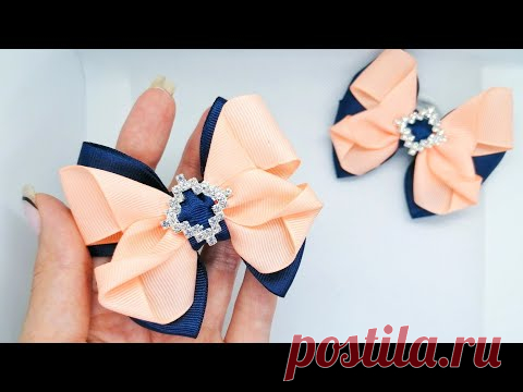 ПОСМОТРИТЕ КАК ПРОСТО СДЕЛАТЬ такие красивые бантики/ МК