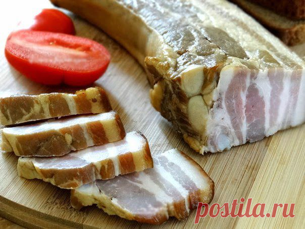 Лучшие кулинарные рецепты: Грудинка мокрого посола варено-копченая