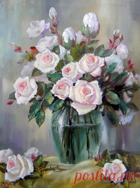 Художник Сердюков Александр Григорьевич. О цветах.