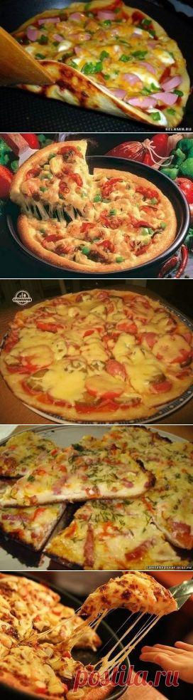 пицца на сковородке
