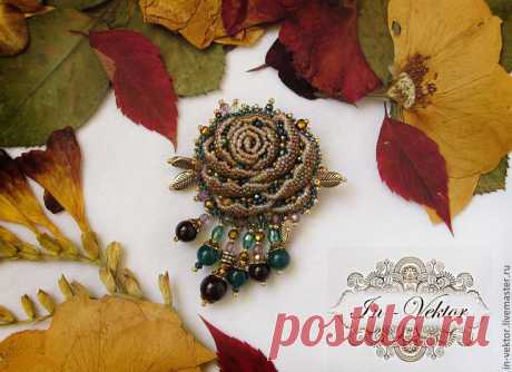 (11) Безуглая Ольга | Beaded Pendant # Beaded Brooch # Beaded Bead | Pint…