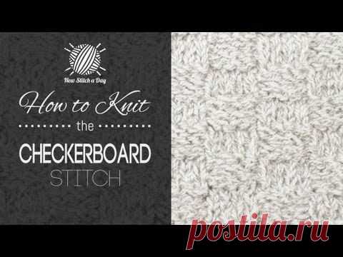 How to Knit the Checkerboard Stitch - NewStitchaDay.com