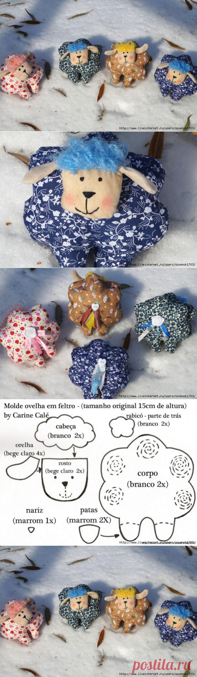 Симатичные овечки с выкройкой! Доступно и быстро! | ЖЕНСКИЙ МИР