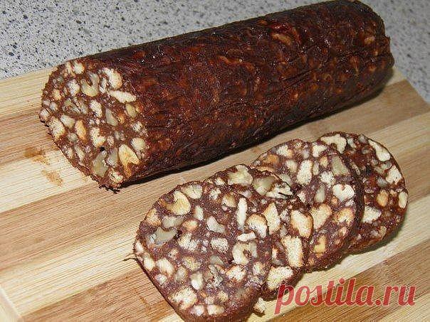 Как приготовить шоколадная колбаска  - рецепт, ингредиенты и фотографии