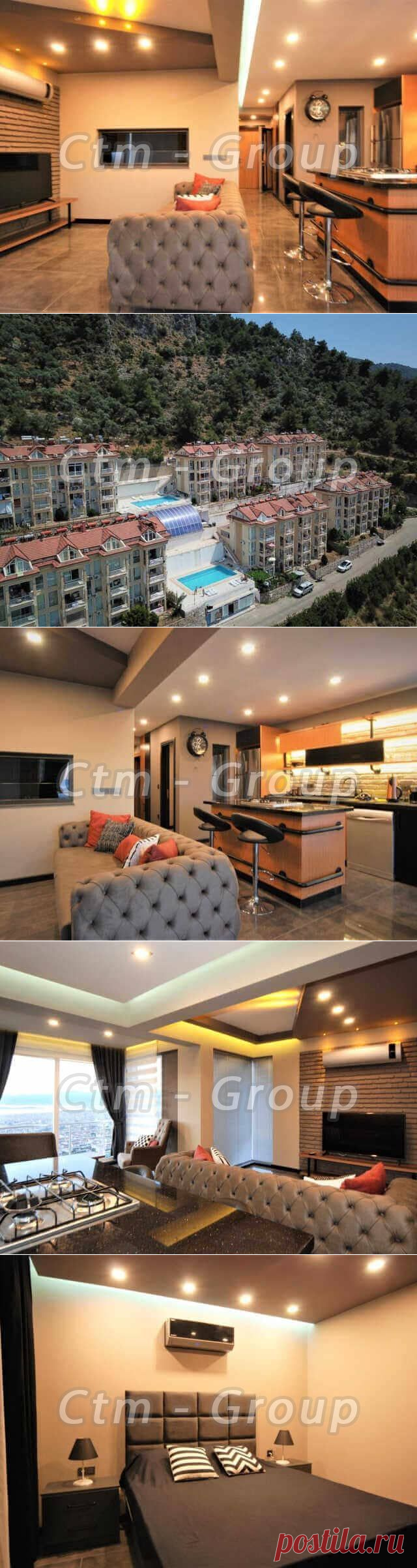 Апартаменты 2+1 в ж\к Kavsut Site в Фетхие