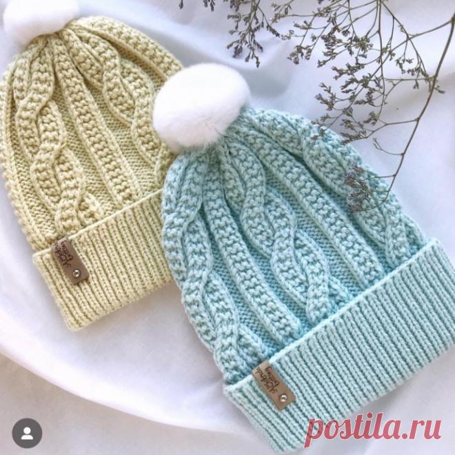 Шапка спицами