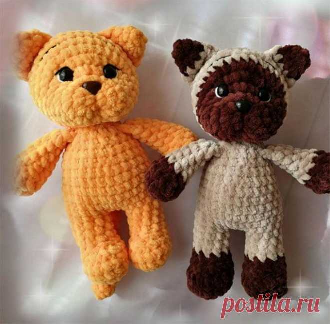 Мини котик крючком. Амигуруми схемы и описания. Автор: Любовь Дик | IRINELY.ART