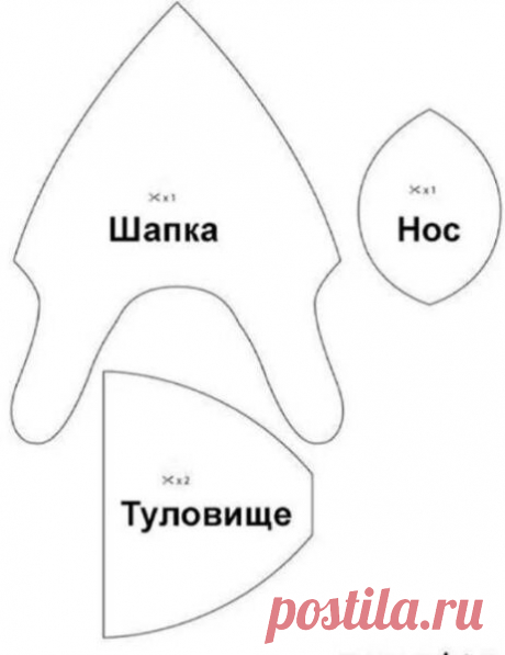 Новогодний гном своими руками + мастер-классы и выкройки