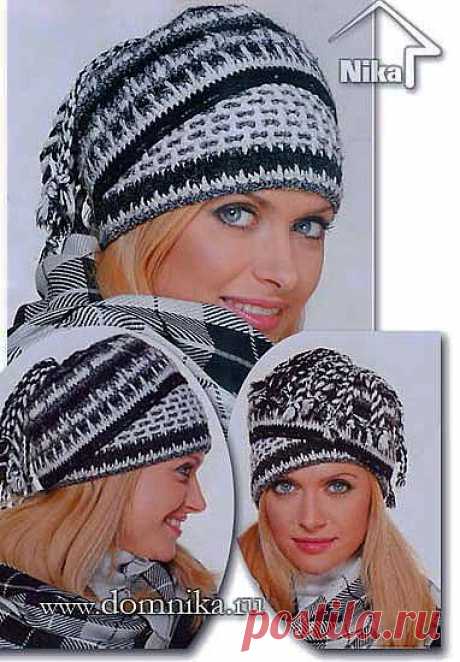 Связать женскую шапку крючком