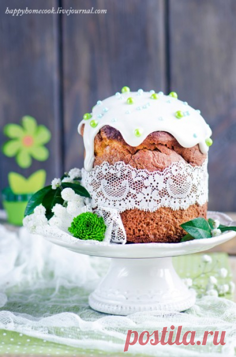 Нежный масляный кулич