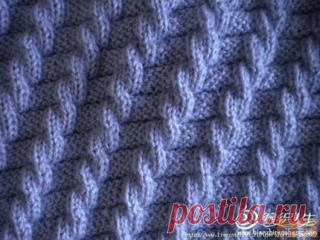 Для тех, кто не любит вязать жгуты, но очень хочется. Имитация жгутов спицами