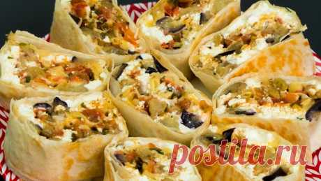 Рулет из лаваша с идеальной начинкой: и никакого мяса не надо Еще один замечательный рецепт быстрой закуски: рулет из лаваша с идеальной начинкой. Очень сочное и сытное блюдо обязательно придется по вкусу даже тем,