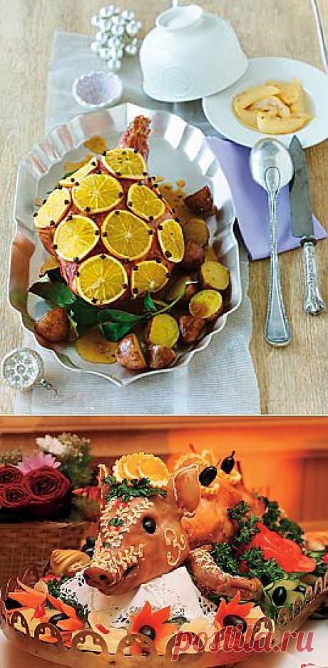 Молочный поросёнок с апельсинами и гвоздикой