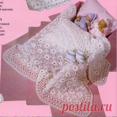 детские пледы крючком
