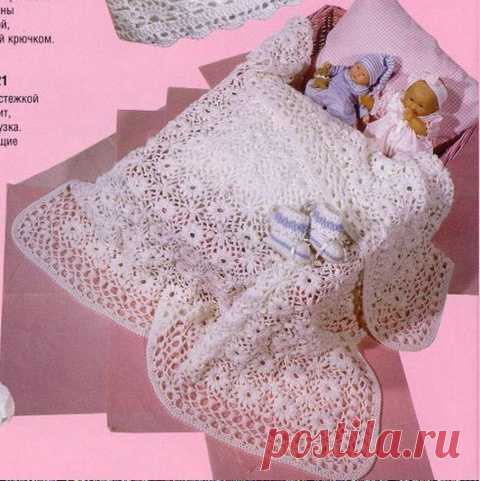 детские пледы крючком
