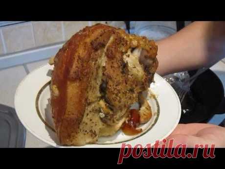 Рулька свиная запеченная, вкусная. Домашняя кухня. - YouTube