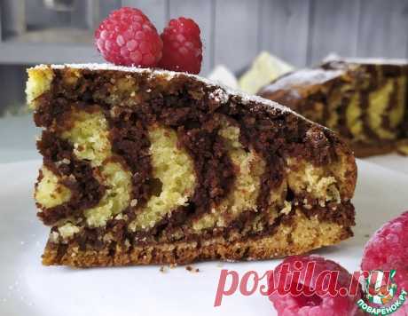 Манник "Зебра" на кефире – кулинарный рецепт