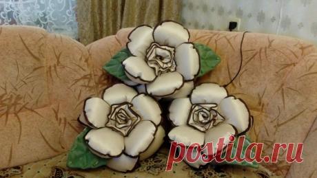 Подушка роза для декора, отличный подарок на все случаи жизни