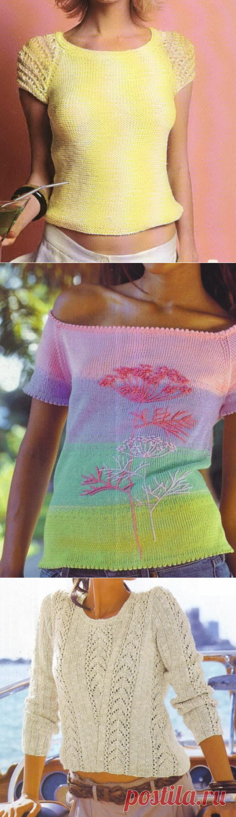 Вяжем на лето, топы и кофточки спицами, со схемами | Sana Lace Knit | Яндекс Дзен