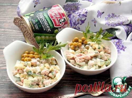 Салат с тунцом и зеленым горошком – кулинарный рецепт
