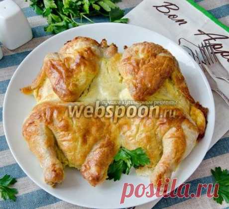 Цыплёнок в сметанно-чесночной шубке