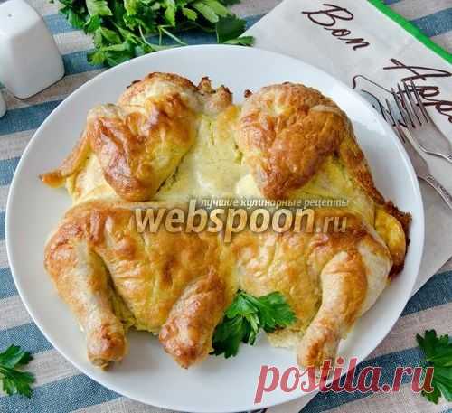 Цыплёнок в сметанно-чесночной шубке