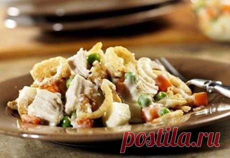 Отличное сочетание куриного мяса с грибами!
Очень вкусный салатик!
Салат "Обжорка"
Рецепт смотри здесь...