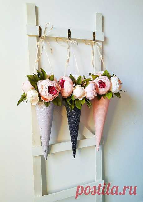 DIY цветочные конусы результаты изображения # DIY цветочные конусы #ремесла #цветы #шаббычик