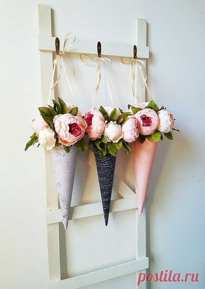 DIY цветочные конусы результаты изображения # DIY цветочные конусы #ремесла #цветы #шаббычик