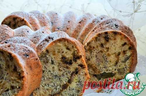Кофейно-маковый кекс с бананами – кулинарный рецепт