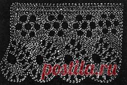 Free Knitting Pattern: Scallop Edging from "The Delineator" c1900
