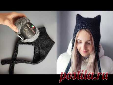 Котошапка/коточепчик подробный мастер класс