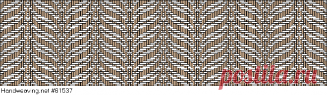 Weaving Draft Undulating Twill with straight twill treadling, Lora Burgess, 2005, #61537