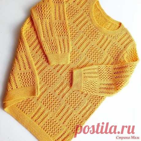 Вяжем летний ажурный джемпер