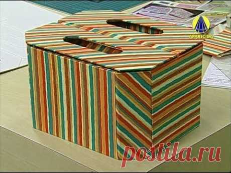 ▶ Vida com Arte | Caixa para Esmalte em Cartonagem Projetada por Alice Yozhioca - 27 de Maio de 2014 - YouTube