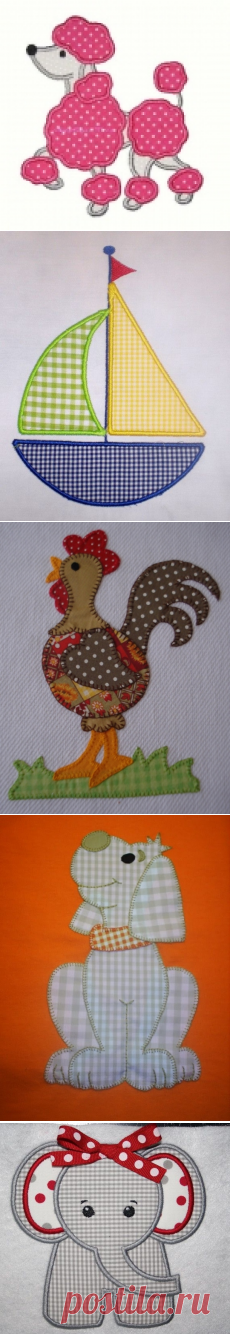 Веселые аппликации. Идеи для вдохновения.