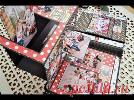 Pop up book Magical ADVENTURE #7/DIY tutorial/anniversary scrapbook/full scrapbook display video