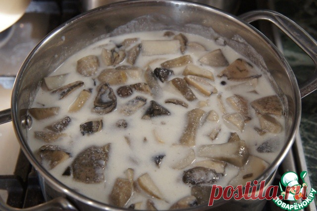 Грибы, маринованные со сметаной