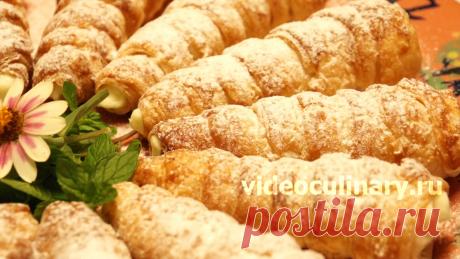 Пирожные Трубочки – Лучший Рецепт Бабушки Эммы Видео и пошаговый фото рецепт Пирожных Трубочки. Пирожные Трубочки из слоёного теста с заварным кремом, приготовленные по рецепту бабушки Эммы, очень вкусные