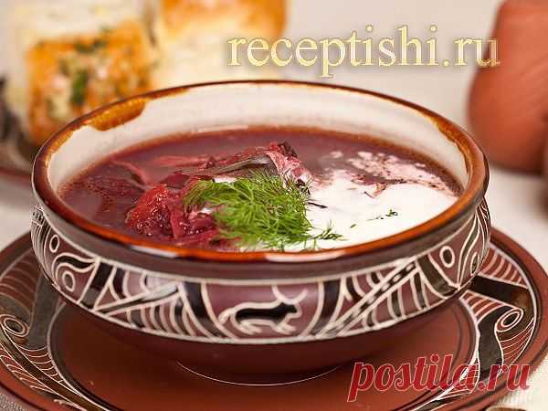Борщ украинский с фасолью | Кулинарные рецепты с фото на Рецептыши.ру
