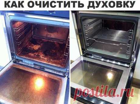 Как чистить духовку