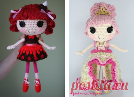 Вязаная кукла Lalaloopsy: подробная схема и описание