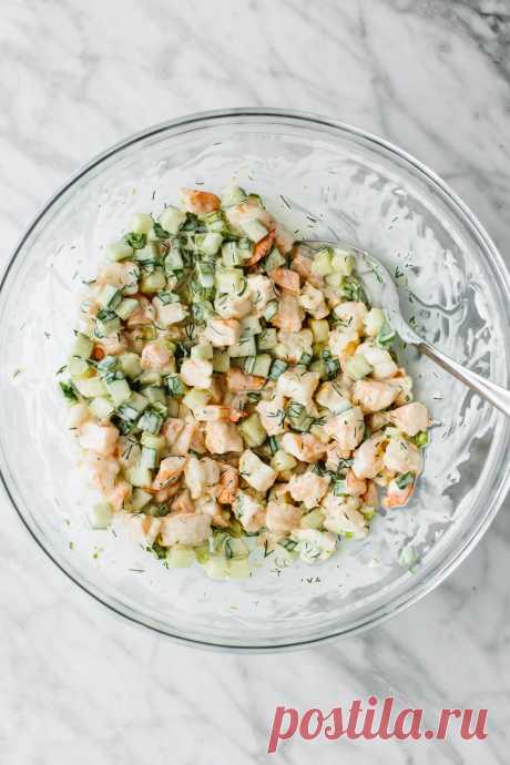Cucumber Shrimp Salad - Downshiftology