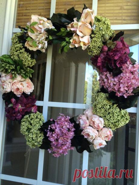 Hedgerow Floral Wreath от BlossomsTwo на Etsy