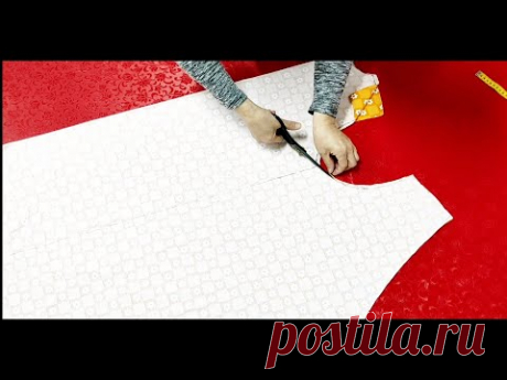 (40) БЕЗ ИЗМЕРЕНИЙ!! БЕЗ ФОРМЫ !!.. Очень легко раскроить и сшить платье @ Zeliş's Sewing Room - YouTube