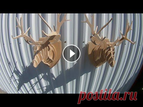 Олень в стиле 3D из фанеры. Выпиливание лобзиком. В видео показано изготовление головы оленя из фанеры 6 мм на лобзиковом станке. #выпиливание #выпиливаниелобзиком #своимируками...