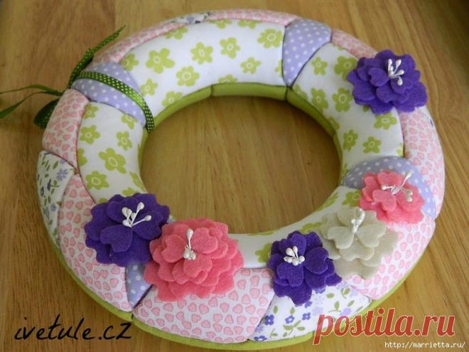 Венки из пенопласта в технике кинусайга