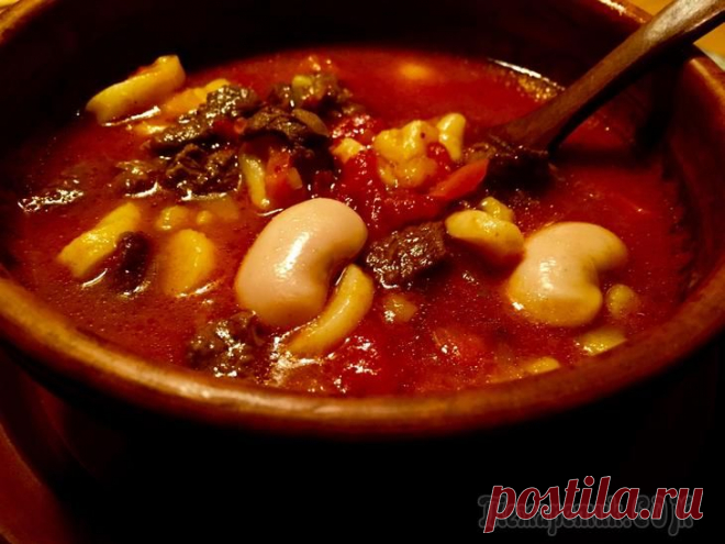 СУП БОБ -ЛЕВЕШ ,С ФАСОЛЬЮ И ЧИПЕТКАМИ