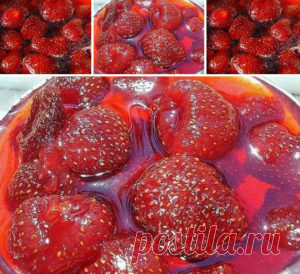 КЛУБНИЧНОЕ ВАРЕНЬЕ БЕЗ ВАРКИ ЯГОД